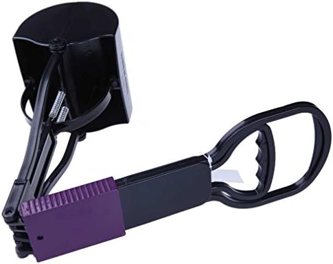 Apollopet Purple Foldable Dog Waste Removal Poop Scooper, 26.4"x5.5"x5.1"(LxWxH)