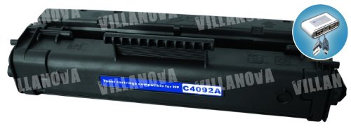 HP C4092A (92A) Compatible Remanufactured 2,500 Yield Black Laser Toner Cartr...