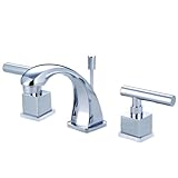 Kingston Brass KS4941CQL Two Handle 4 in. to 8 in. Mini Widespread Lavatory Faucet with Brass Pop-up