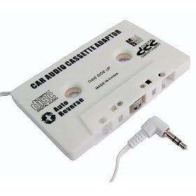 LUPO Car Audio Cassette Adapter (for ipods, iphones etc) - WHITE