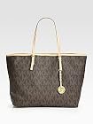 Michael Kors Jet Set Travel Women's Handbag Style 30H1GTVT2B Tote Satchel Purse Brown
