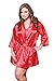 iCollection Women's Plus-Size Satin Robe