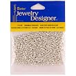 8/0 Glass Seed Beads, Silver (Pack of 1)