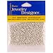 8/0 Glass Seed Beads, Silver (Pack of 1)