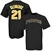 Majestic Pittsburgh Pirates #21 Roberto Clemente Black Cooperstown Player T-shirt