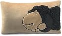 Nici 24699 - Kissen beige 43 x 25 cm plüsch Schaf schwarz
