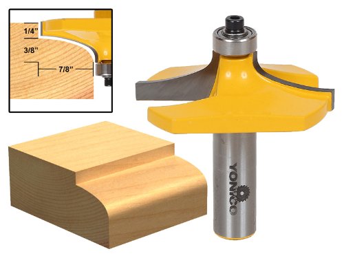 Yonico 13140 Thumbnail Table Edge Router Bit with Medium 1/2-Inch Shank