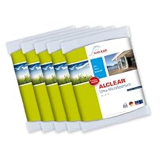 5er Set ALCLEAR Ultra-Microfaser Fenstertuch Scheibentuch 60x45 cm wei?