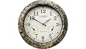 La Crosse Atomic Outdoor Wall Clock (Silver)