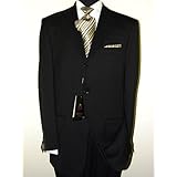 Classic 3 Button 2pc Mens Suit Italian Light Weight Wool Fabric Super 140s Hand Tailored Year Round Use Business Suit Pure Black