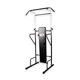 We R Sports Station with Removable Sit Up Bench and Adjsutable Pull Up Bar - Black