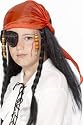 BOYS/GIRLS/KIDS PIRATE BLACK WIG - FANCY DRESS COSTUME