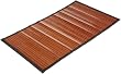 Carnation Home Fashions Bamboo 21 by 36-Inch Bathroom Floor Mat, Dark Brown Finish