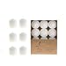 Mega Candles - Unscented 8 Hours Votive Candles - White, Set of 12
