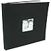 Mbi Fashion Fabric Post Bound Album W/Window 12x12-Black