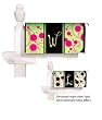 Monogram Peppy Pink & Green Polka Dot Glow in the Dark Magnetic Mailbox Cover - W Monogram Peppy Pink & Green Polka Dot Glow in the Dark Magnetic Mailbox Cover - W