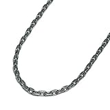 新宿銀の蔵 シルバー925 いぶし仕上げ・あずきチェーン4面カット 幅2.6mm 長さ45cm〜60cm 6面