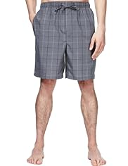 Autograph Pure Cotton Checked Pyjama Shorts