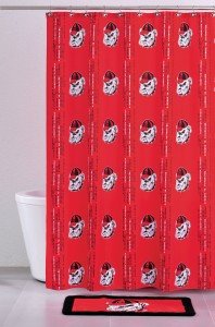 Georgia Bulldogs Shower Curtain