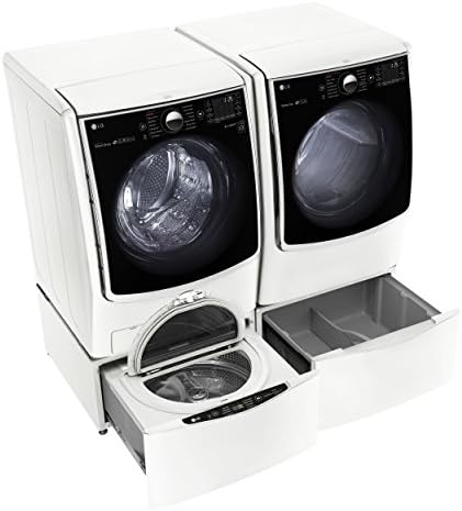 LG TurboWash Series Power Pair Special-Mega Capacity Laundry System with Twin Wash SideKick Pedestal Washer and ELECTRIC Dryer * Pure White Color