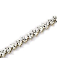 14K Yellow Gold Diamond V Bracelet