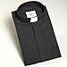 MDS 5000 Tab Long Sleeves Black Clergy Shirt Cottonrich