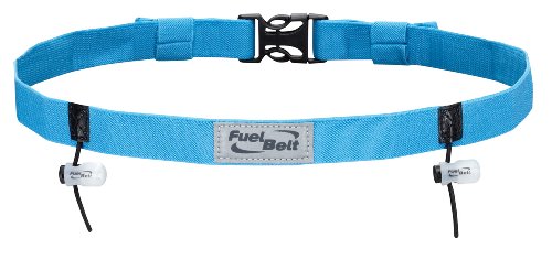 FuelBelt Reflective Race Number Belt, Surf Blue