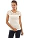 PattyBoutik Women's Crochet Eyelet Lace Inset Blouse