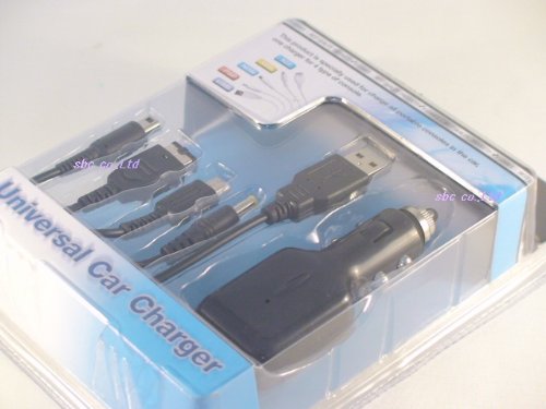 4in1 USB & カーチャージャー　２Way　電源マルチアダプター　ブラック　【ALL DS/PSP の充電に！】