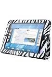 HP TouchPad Folio Flip Case with Multi-Function Stand - Black/White Zebra (Package include a HandHelditems Sketch Stylus Pen)