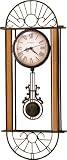 Howard Miller 23 Oak/Wrought Iron Pendulum Wall Clock 625-241