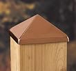 4x4 Polished Copper Post Point [CAPITOL CITY LUMBER]