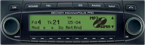 Becker Indianapolis Pro 7953 Navigationssystem mit CD-Tuner grün