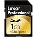 Electronics : Lexar Media SD1GB-133-381 1GB Professional Series SD-HC Memory Card