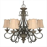 Celeste Six Light Chandelier in Gold... by Nuvo