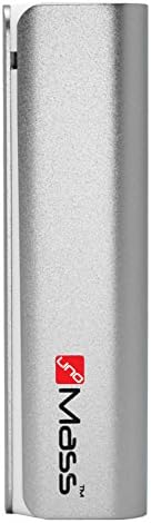 Portable Charger 3000mAh Aluminum External Battery Pack Power Bank Smart IC Technology for iPhone 6S, Samsung, HTC, LG, GoPro, Google Nexus and More (Silver)