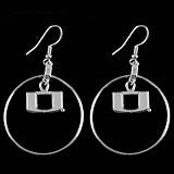 NCAA Miami Hurricanes School Charm Hoop Earrings