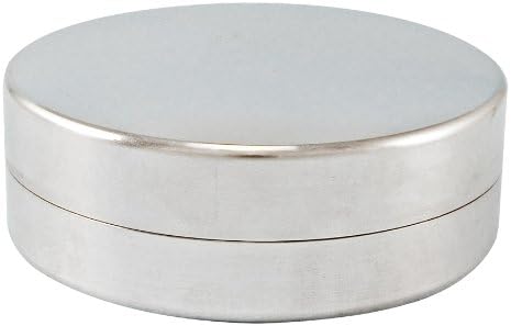 Metal Pill Stash Storage Container - Large Flat - 2.45" x 0.90"