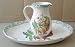 Decorative Ceramic Pitcher with Oval Plate Dish - Plate: 18 inches x 13 1/4 inches - Pitcher: 8 inches x 5 inches