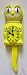 Yellow Kit Kat Cat Pendulum Kitchen Wall Clock