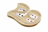 3 Track Cribbage Board Shaped in the Number 29