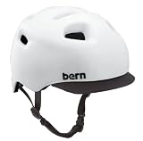 Bern G2 Gloss Helmet with Visor, White