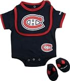 Montreal Canadiens Newborn Creeper Bib and Bootie Set