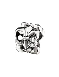 SilveRado (tm) MUS007 Sterling Silver Fleur De Lys Pandora Compatible Bead / Charm