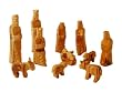 Large Olive Wood Nativity Set 12 pcs with 3-D Animals