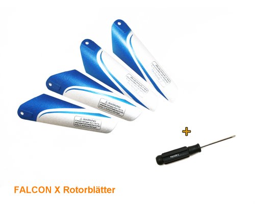 Rotorblätter, Main Blades, blau
