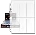 20 (Twenty Pages) - BCW Pro 6-Pocket Page (Tall or Widevision Trading Cards)