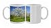 Photo Mugs of Fruit tree meadow - with flowering cherry trees and dandelions in early spring from Ardea Wildlife Pets