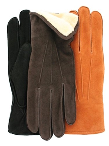 Men's 'POLAR' Deersuede Leather Gloves with Fleece By GRANDOE