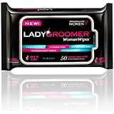 LADYGROOMER Woman Wipes Flushable Moist Personal Wipes Designed for Women, Fresh Scent, 50 Count Packs (Case of 6) 300 Wipes Total